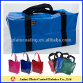 Lona de pvc personalizada que viaja saco aberto do duffle do zipper